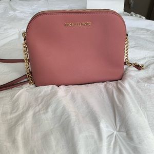 Pink Michael Kors cross body purse